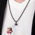 Personlig fotoprojeksjonsboks kjede halskjede Curb Link armbånd Bursdag Valentinsdag gave til menn