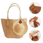 Set di 2 clip per cappello in pelle magnetico personalizzato con fiore di nascita e nome tre forme accessorio da viaggio regalo per lei