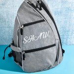 Mochila deportiva personalizada de gran capacidad Pickleball ajustable con nombre Regalo de cumpleaños de vuelta al cole para un amante del deporte