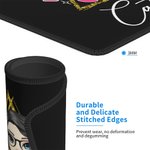 Alfombrilla de ratón personalizada Retro ABCD Teacher Tour con personaje de dibujos animados y nombre Agradecimiento Regalo de vuelta al cole para el 