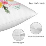 Personalizzato multicolore Bouquet di impronte floreali con 1-8 nomi Regalo di compleanno per la mamma