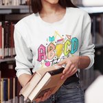Personalized ABCD Teacher Tour T-shirt and Sweatshirt with Name Appreciation Back to School Gift for Teacher