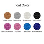Henkilökohtainen nahka vedenpitävä Glitter nimi meikki laukku jakaja ja kahva Travel Accessory syntymäpäivä häät lahja naisille