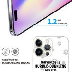 Personalised Hurkle-Durking with Pets Phone Case for iPhone with Name Birthday Anniversary Gift for Pet Lovers