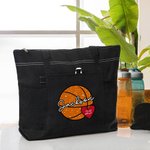 Personalisierte Basketball Softball Baseball große Kapazität Tragetasche mit Namen Geburtstag Spiel Tag Geschenk für Sportliebhaber