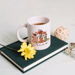 Personlig Retro Wildflower 11oz 15oz Ceramic Mrs Mug med namn Bröllop Bridal Shower Appreciation Present till henne