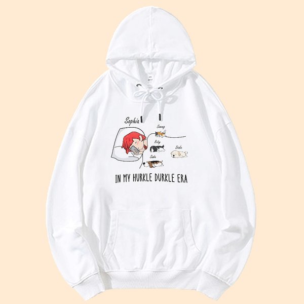 Personalizado En Mi Hurkle Durkle Era Mascota Camiseta Sudadera Sudadera con capucha con nombre Cumpleaños Aniversario Regalo para el amante del anima