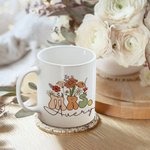 Personlig Retro Wildflower 11oz 15oz Ceramic Mrs Mug med namn Bröllop Bridal Shower Appreciation Present till henne