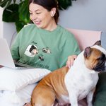 Personalized In My Hurkle Durkle Era Girl T-shirt Sweatshirt Hoodie with Names Birthday Anniversary Gift for Pet Lover