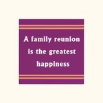 Personalised Multicolour Stripe Family Reunion Quote Water Absorbent Square Ceramic Coasters with Text Set of 2 Housewarming Gift for Family