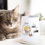 Personalised In my Hurkle Durkle Era Dog Cat 12oz Wine Tumbler with Name Birthday Anniversary Gift for Pet Lovers