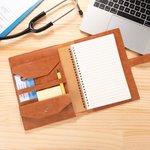 Stetoscopio personalizzato inciso Fiore di nascita A5 Copertina del taccuino in pelle con nome Laurea Regalo di apprezzamento per il personale medico infermieristico Studente