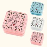Boîte à Bijoux en Cuir Personnalisée avec 2-9 Ours Noms et Fleurs de Naissance Accessoire de Voyage Portable Cadeau d'Anniversaire Fête pour Femme