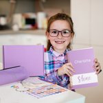 Personalisierte niedliche Macaron Farbe DIY Journal Kit Briefpapier Set mit Namen zurück zu Schule Geburtstag Geschenk für Teenager-Mädchen