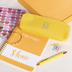 Personalisierte niedliche Macaron Farbe DIY Journal Kit Briefpapier Set mit Namen zurück zu Schule Geburtstag Geschenk für Teenager-Mädchen