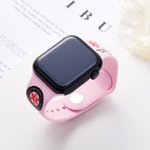Personalisierte Notfall medizinische Alarm Silikon-Uhrenband für Apple mit eingraviertem Namen und Blutgruppe Geburtstag Geschenk für Diabetes Allergie Autismus
