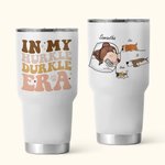 Personalized Cute Dog Cat In My Hurkle Durkle Era 30oz Name Tumbler with Straw and Brush Birthday Gift for Pet Lover