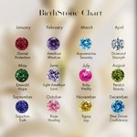 Personalized Dainty 2-6 Square Birthstones Family Bracelet Birthday Anniversary Gift for Women