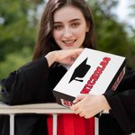 Personalized Graduation Cap Keepsake Gift Box with Name and Year Memory Graduation Gift for Class of 2026 Graduates