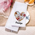 Toalla de cocina personalizada con texto 