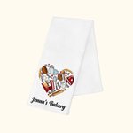 Toalla de cocina personalizada con texto 