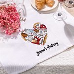 Toalla de cocina personalizada con texto 