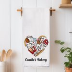 Toalla de cocina personalizada con texto 