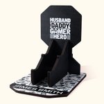 Personalized Wooden Desk Headphone and Controller Wooden Desk Stand with Name Switch Gaming Room Accessory Gift for Game Lovers