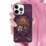 Personalisierte Hund Katze Kunstleder Multicolor Handytasche für iPhone mit Namen und Titel Geburtstag Jahrestag Geschenk für Tierliebhaber