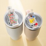 Personalized Graffiti-Letter Name Plate Tag Topper for Stanley Tumbler Accessories Birthday Teacher's Day Appreciation Gift for Teacher