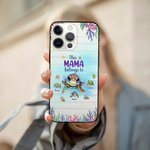 Personalisierte niedlichen Ozean Schildkröten Familie Diese Oma gehört zu TPU Slim Phone Case mit Kind Namen Muttertag Geburtstag Geschenk für Mama Oma