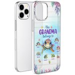 Personalisierte niedlichen Ozean Schildkröten Familie Diese Oma gehört zu TPU Slim Phone Case mit Kind Namen Muttertag Geburtstag Geschenk für Mama Oma