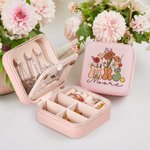 Personlig Vintage Flower Mrs Smyckeskrin i läder med namn Bridal Shower Appreciation Travel Essentials Present till henne