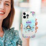 Personalisierte niedlichen Ozean Schildkröten Familie Diese Oma gehört zu TPU Slim Phone Case mit Kind Namen Muttertag Geburtstag Geschenk für Mama Oma