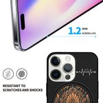 Personalisierte Hund Katze Kunstleder Multicolor Handytasche für iPhone mit Namen und Titel Geburtstag Jahrestag Geschenk für Tierliebhaber
