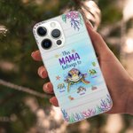 Personalisierte niedlichen Ozean Schildkröten Familie Diese Oma gehört zu TPU Slim Phone Case mit Kind Namen Muttertag Geburtstag Geschenk für Mama Oma