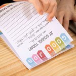 Bloc-Notes Coloré Personnalisé avec Titre et Nom Cadeau Remerciement Fête des Enseigants pour Enseignant