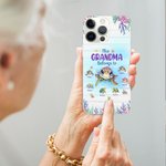 Personalisierte niedlichen Ozean Schildkröten Familie Diese Oma gehört zu TPU Slim Phone Case mit Kind Namen Muttertag Geburtstag Geschenk für Mama Oma