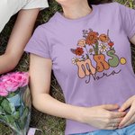 Personalised Vintage Wildflowers MRS T-shirt Sweatshirt Hoodie with Name Wedding  Bachelorette Party Gift for Bridal