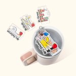 Personalized Graffiti-Letter Name Plate Tag Topper for Stanley Tumbler Accessories Birthday Teacher's Day Appreciation Gift for Teacher
