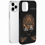 Personalisierte Hund Katze Kunstleder Multicolor Handytasche für iPhone mit Namen und Titel Geburtstag Jahrestag Geschenk für Tierliebhaber