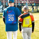 Personalisierte Softball Baseball Drawstring Tasche mit Namen und Nummer zurück zu Schule Party Favors Geschenk für Kind Sportliebhaber