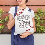 Personalisierte Softball Baseball Drawstring Tasche mit Namen und Nummer zurück zu Schule Party Favors Geschenk für Kind Sportliebhaber