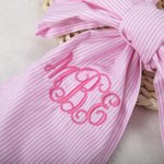 Personalisierte gestickte Monogramm Neugeborenen Bogen Schärpe Mutterschaft Fotografie Prop Baby Dusche Geschenk für Neugeborene Mütter