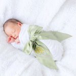 Personalisierte gestickte Monogramm Neugeborenen Bogen Schärpe Mutterschaft Fotografie Prop Baby Dusche Geschenk für Neugeborene Mütter