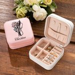 Stetoscopio personalizzato Bouquet di fiori di nascita con fiocco Custodia in pelle da viaggio con nome Infermiere Settimana di apprezzamento regalo p