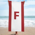 Personalizada Inicial Super Absorbente Secado Rápido Suave Rayas Toalla de Playa Viaje Esencial Verano Fiesta Cumpleaños Regalo para la Familia Amigo