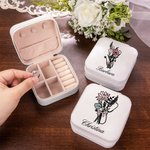Stetoscopio personalizzato Bouquet di fiori di nascita con fiocco Custodia in pelle da viaggio con nome Infermiere Settimana di apprezzamento regalo p