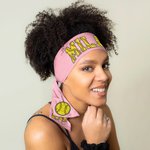 Personalized Quick Dry Softball Baseball Tie Headband with Name and Number Multicolor Game Day Hair Accessory Birthday Team Gift for Sport Lovers