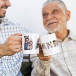 Personalisierte Best Ever Keramik Becher mit Foto Geburtstag Geschenk für Vater Großvater